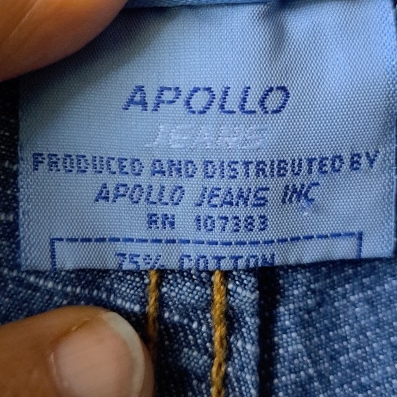 Vintage Y2K Embroidered Bootleg Crop Apollo Jeans sz 15/16 - Picture 9 of 13